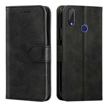 

Phone Case for Cubot Max 2 (2019) Cubot J7 (2019) Flip Stand Magnetic Soft TPU Silicone PU Leather Wallet Case with ID Card Slot