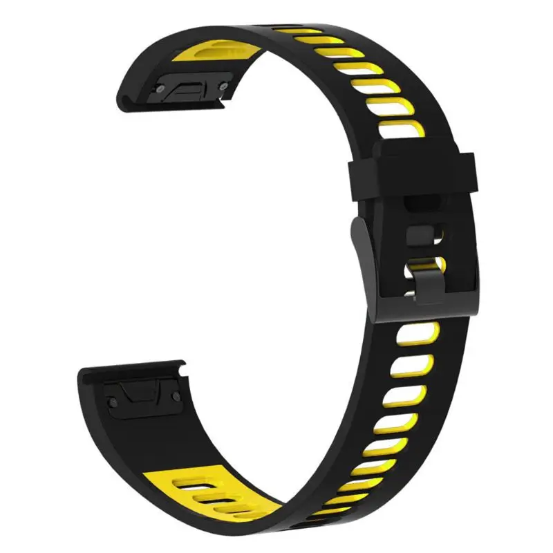 Silicone Wrist Strap Two-color Watch Band for Fenix5/5 Plus/Forerunner 935/945 for smart watch