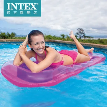 

INTEX floating row 18 holes fashion floating drainage upper sleeping mat inflatable floating bed playing water bed 59895