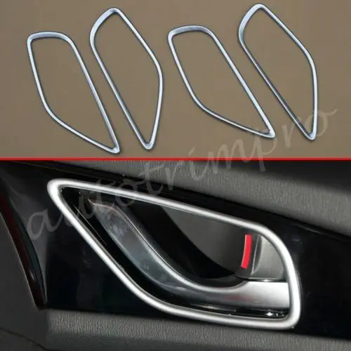 4pcs Chrome Inner Inside Door Handle Cover Protect Parts Garnish Fit For Mazda 3 M3 2014 2015 2016 2017 Accessories Trim |