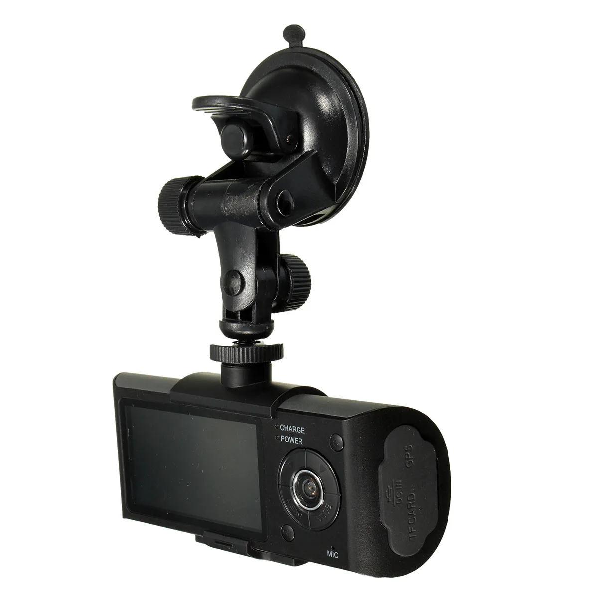 Автомобильный видеорегистратор 2," HD двойной Lensa видео рекордер g-сенсор gps широкий угол