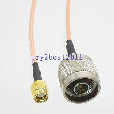 

DHL/EMS 50 Sets RG316 N plug pin to SMA plug pin Straight RF Jumper pigtail Cable 8inch -C1