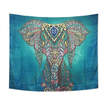 

Printed Background Cloth Beach Bohemian Mandala Elephant Tapestry Wall Hanging Blanket Picnic Throw Rug Blanket Travel Pad