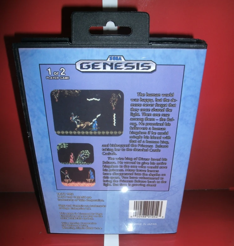 Cadash-The Arcade Hit US чехол с коробкой и руководством для sega Megadrive Genesis игровая консоль 16 бит MD карта