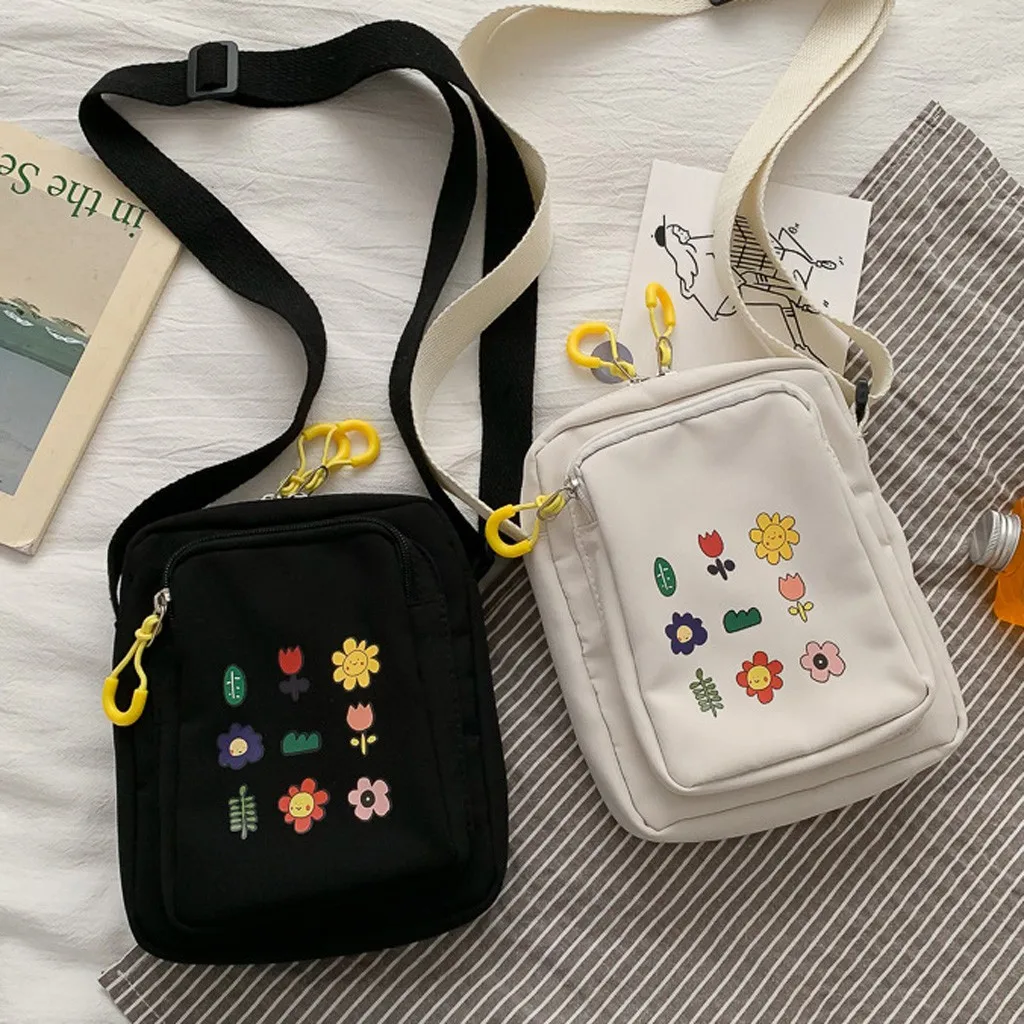 

25#Fashion Women's Simple Style Solid Color Nylon Shoulder Bag Messenger Bag Crossbody Bags For Women