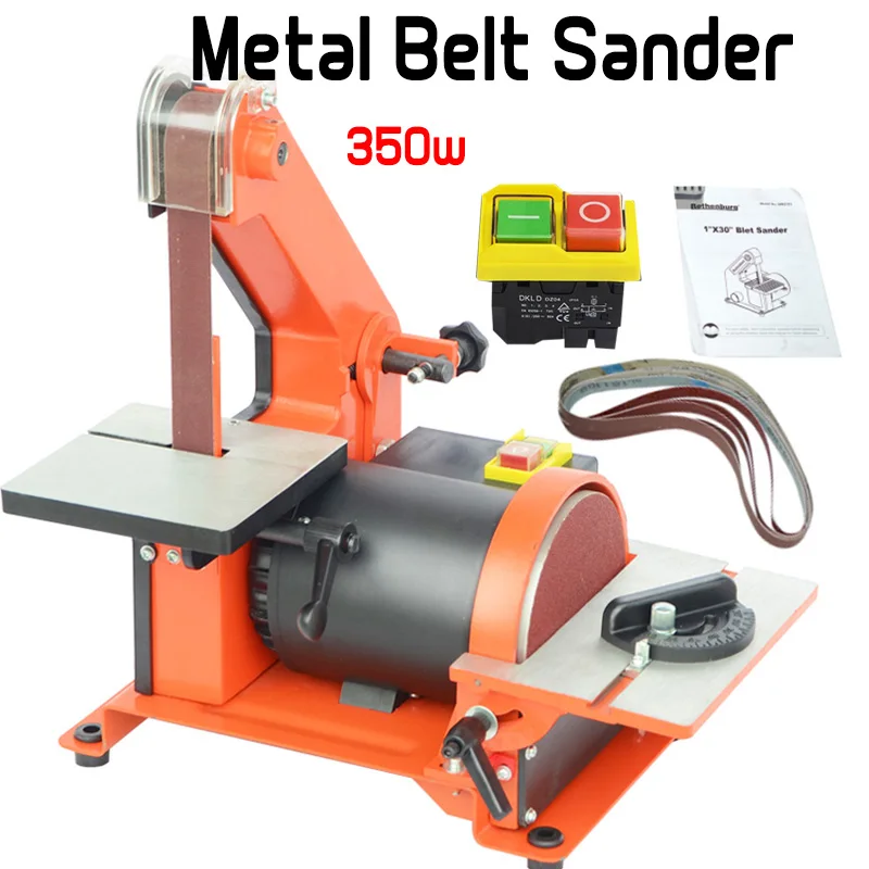 US $69.00 Table Belt Sander Metal GrindingPolisher Sanding Machine Woodworking Copper Motor Knife Grinder Chamfering Machine Random Color