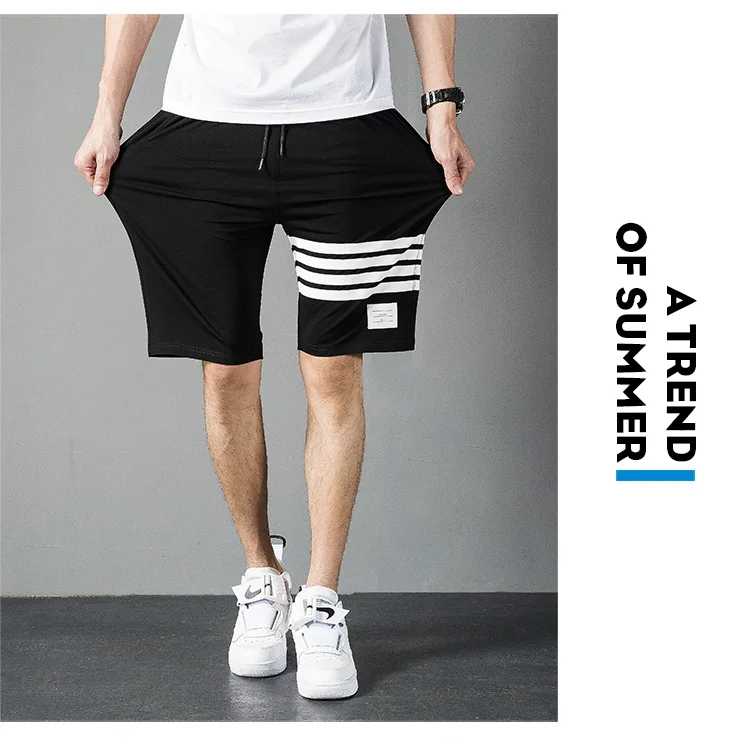 2020 Brand Summer Men's Casual Sweatpants Solid Shorts High Street Trousers Joggers Oversize High Quality Cotton Beach Pants 4XL