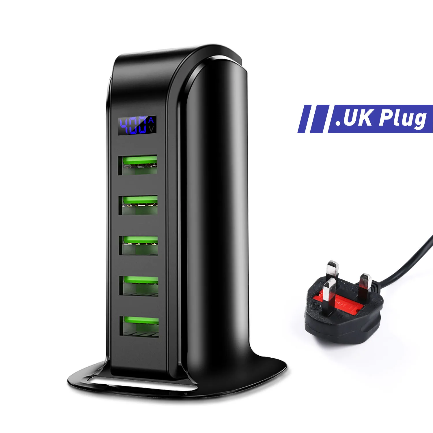 usb charger TKEY Universal Multi 5 Port USB Charger HUB USB Quick Charger Charging station Dock Travel Adapter Wall Socket US EU UK Plug mobile phone chargers Chargers