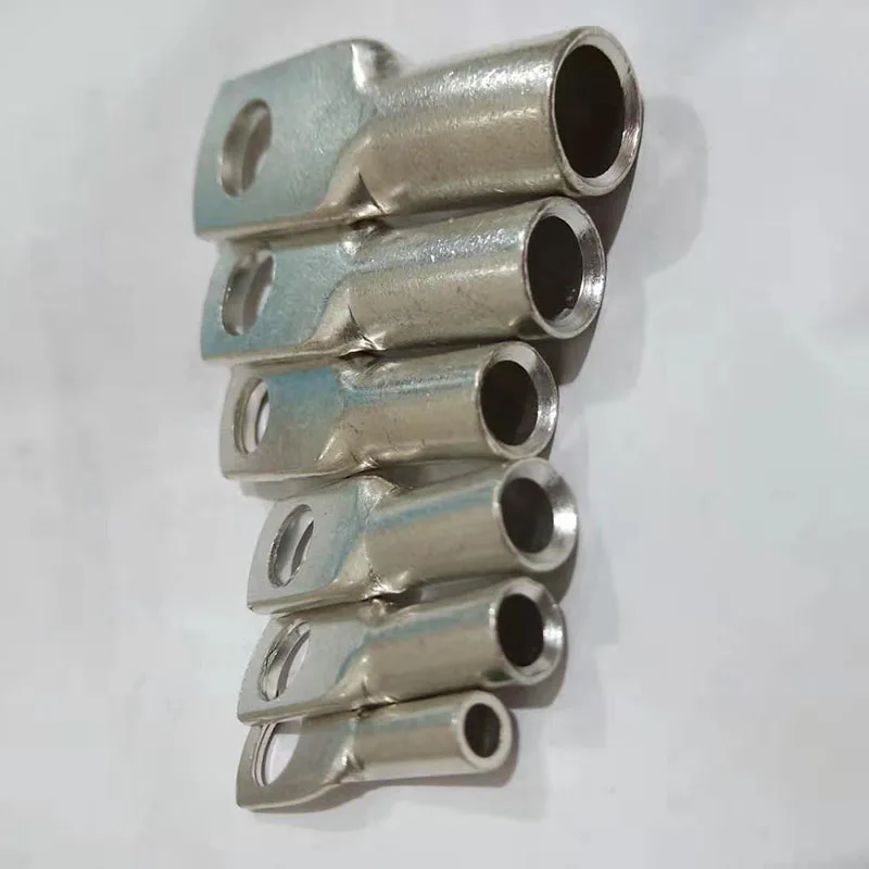

10Pcs Copper Tube Terminal Rings Cable Lug JG10-6, 10mm2 Wire ,6mm Hole,