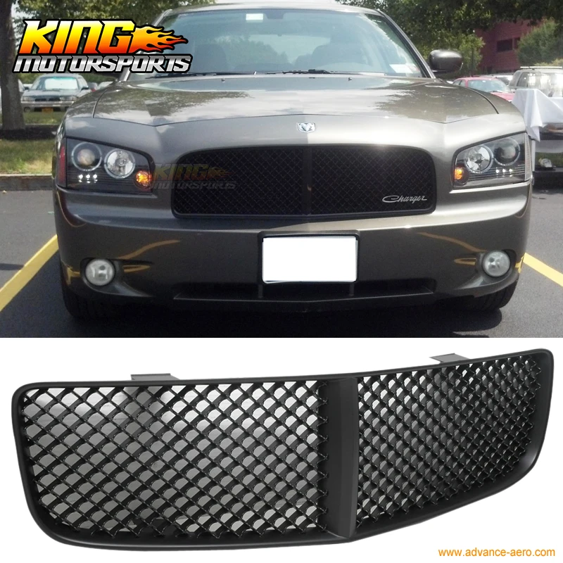 Подходит для 05-09 10 Dodge charger Black Mesh Hood Grill ABS США бесплатная доставка хит продаж |