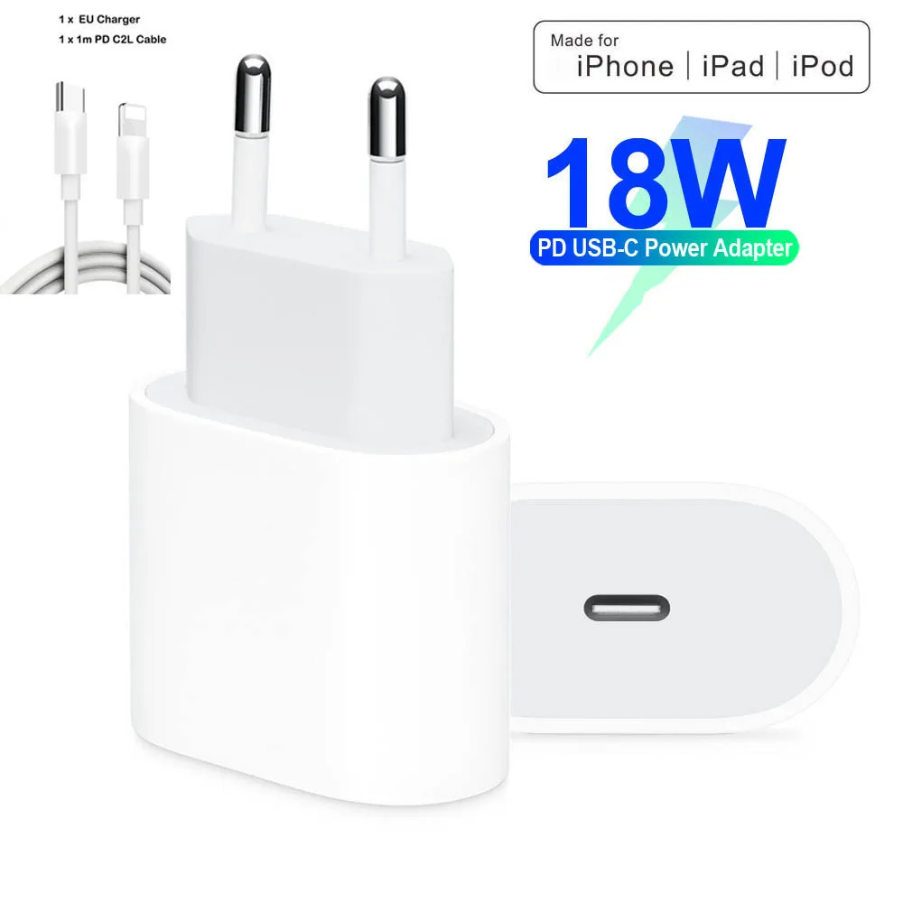 18 Вт PD usb type C зарядное устройство адаптер для iPhone 7 8 11 Pro XR X Xs Max Быстрая зарядка для samsung huawei Xiaomi QC3.0 Быстрая зарядка