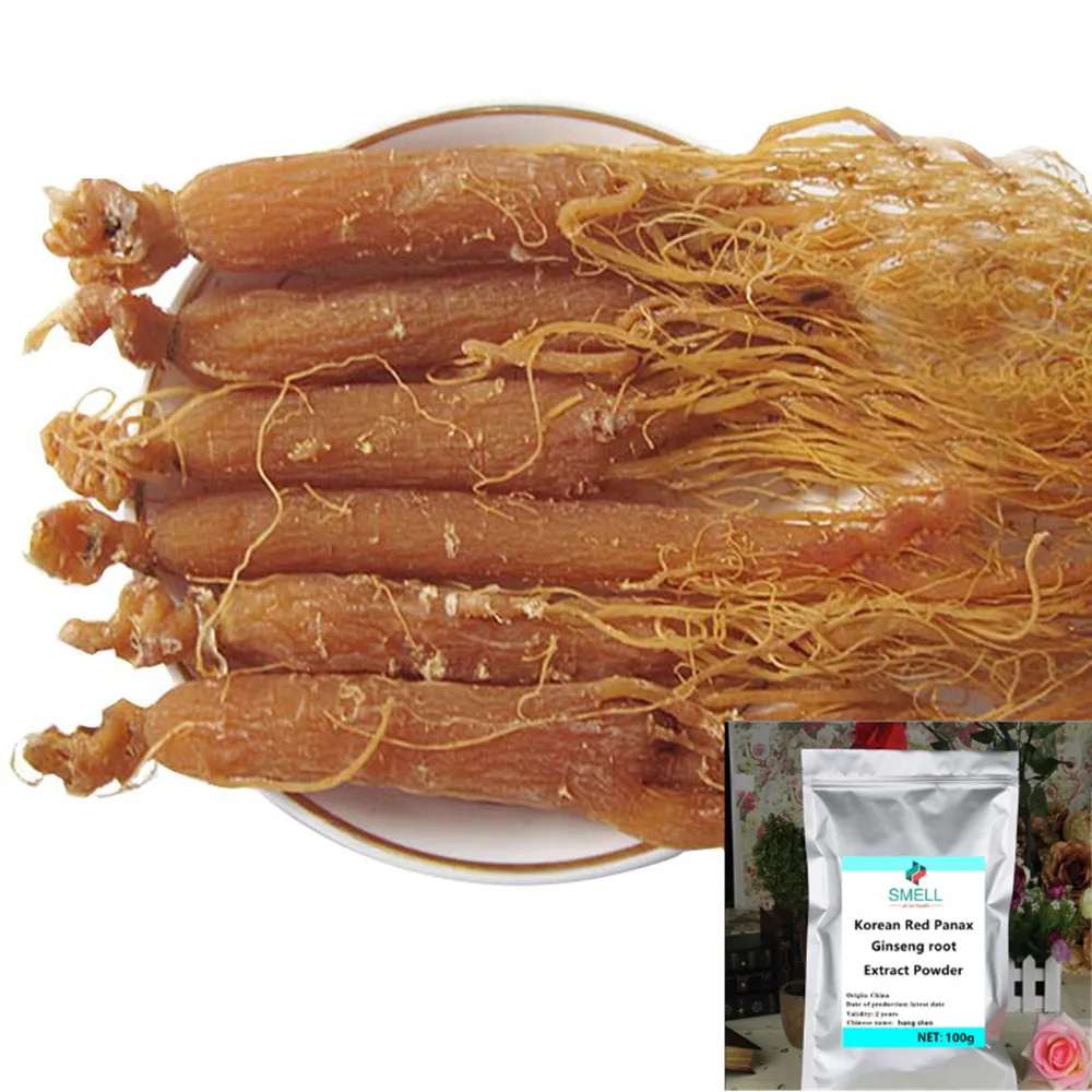 

Organic for 15 years Korean Red Ginseng Root Extract Powder,Enrich Ginsenosides Powder Strengthen immunity resist aging