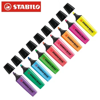 

1pcs Germany Stabilo Highlighter Pen Boss BOSS Color Marker Strokes Focus Notes Pen