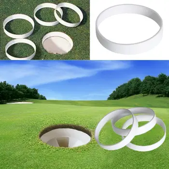 

3 Pieces Practice Golf Putting Hole Cup Ring Premium Quality 11cm Dia. White