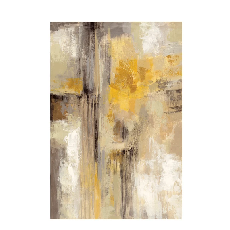 

Big Size Gold Abstract Oil painting on Canvas Scandinavian Posters and Prints Wall Art Picture for Living Room Home Decoration