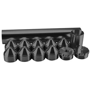 

For Napa 4003 Wix 24003 Auto 13Pcs 1/2-28 10 inch Aluminum Fuel Trap Solvent Filter Black