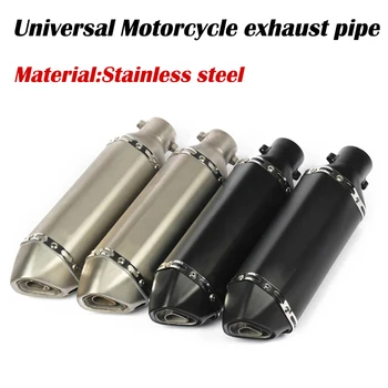

38-51mm Universal Motorcycle Akrapoviccc Exhaust Modify Motocross Exhaust Muffler ATV Dirt Pit Bike For FZ6 CBR250 CB600 MT07 R1
