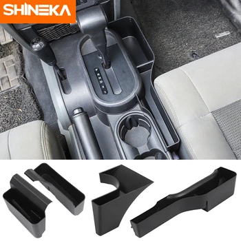 

SHINEKA Stowing Tidying Car Gear Shift Storage Box Handbrake Organizer Accessories for Jeep Wrangler JK 2007 2008 2009 2010