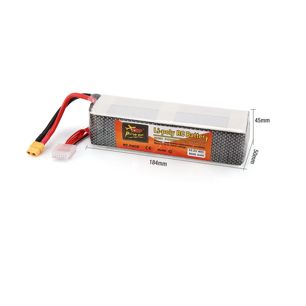 22,2 V 8000mAh 40C 4S 1P Lipo батарея T XT60 разъем Перезаряжаемый для RC гоночный Дрон Квадрокоптер вертолет автомобиль Лодка