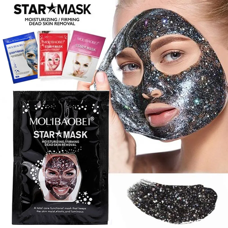 Звездная маска, набор косметических средств для лица, маска для лица, звездная Очищающая черная маска для лица, Сужающий поры, очищающая лицо, укрепляющая звезда M