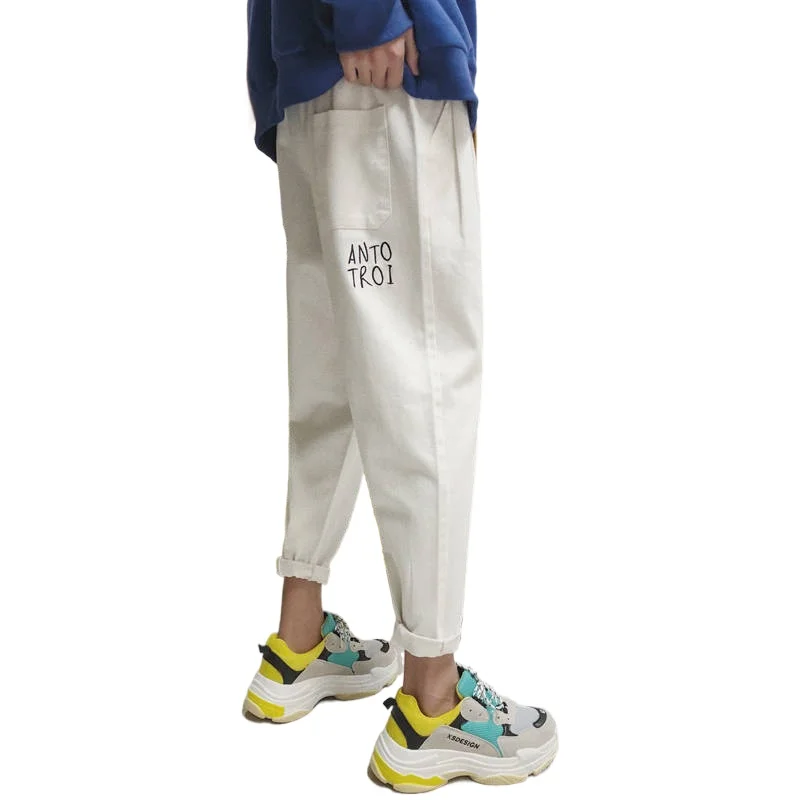 

ins9 nine-point pants men's loose-fitting trend small-footed casual pants Korean version of a hundred Harlan pants