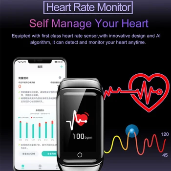 

Bluetooth Watch Bracelet Blood Pressure Fitness Tracker Call Bluetooth Headset Smart Band Female Smartwatch 1.14 inch wristband