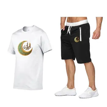 

The new logo factory outlets in Europe and America men's casual short-sleeved jogging suit shorts