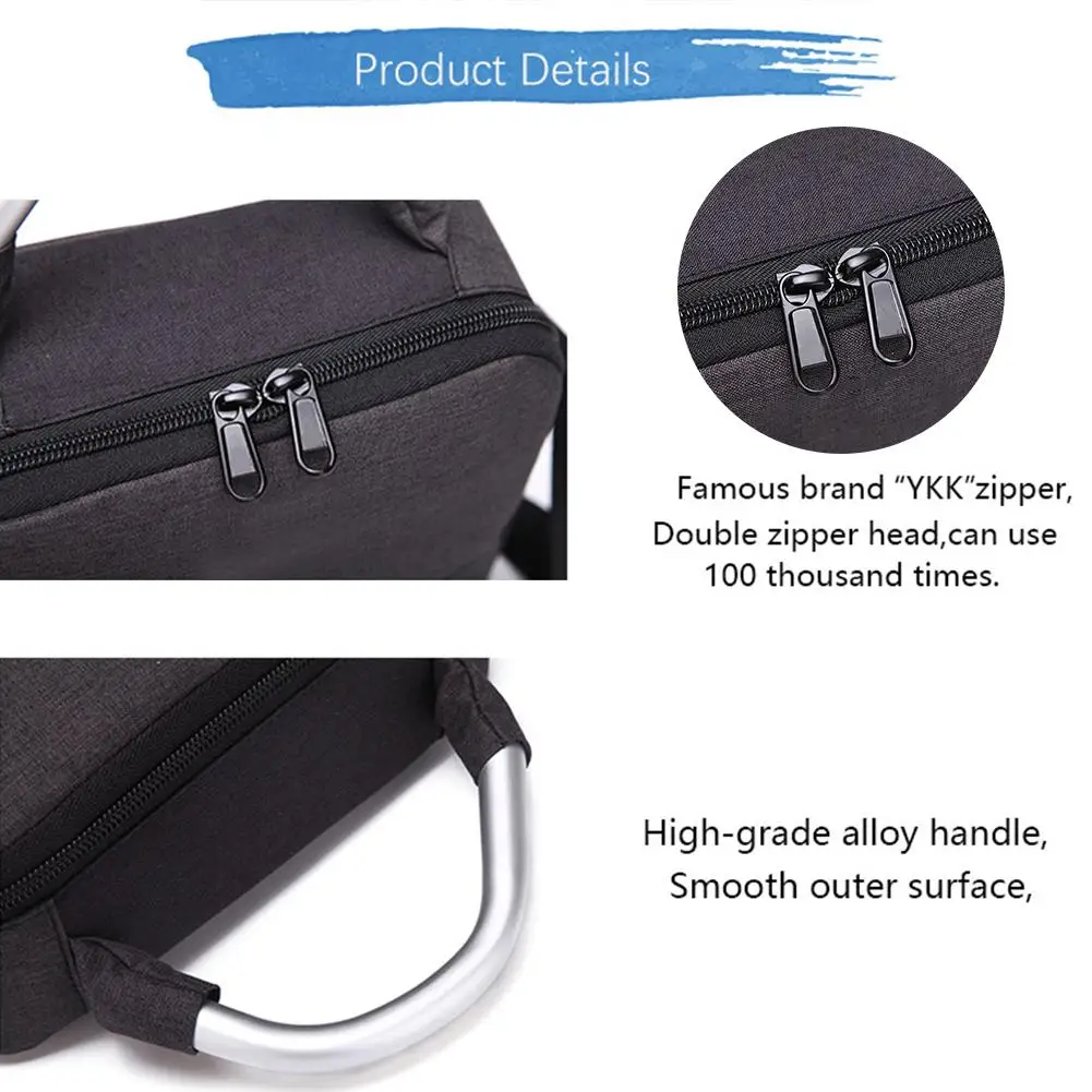 Многофункциональная портативная сумка на плечо Водонепроницаемая Противоударная сумка для хранения крестиком 5 слотов для гипервольта плюс фасциальный массажер