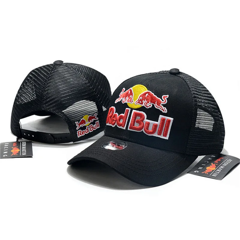 RED BULL Fashion Trucker Cap Men Women Cap Adjustable Outdoors Sports Motor Hat Racing Baseball Cap