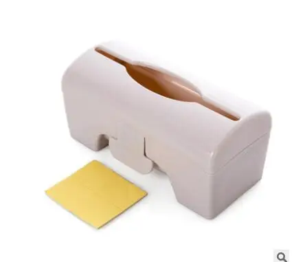 beige 2 шт. красочный настенный мешок для мусора отделочный ящик для хранения кухонный пластиковый мешок коробка для извлечения Органайзер коробка для хранения - Цвет: beige