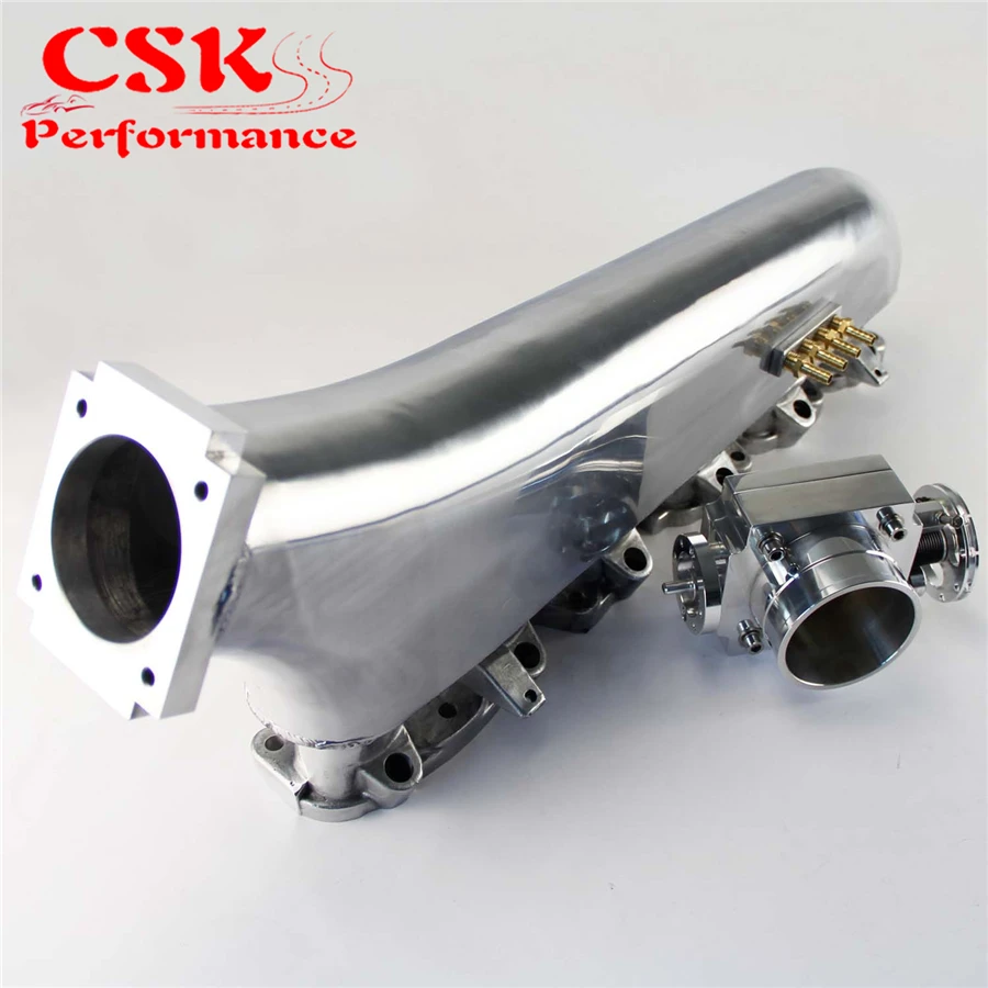 Обновленный полированный впускной коллектор + 80 мм дроссельная заслонка