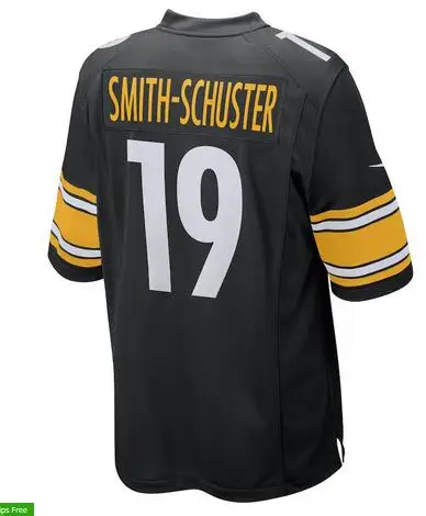 For men Мужская трикотажная одежда Jimmy Garoppolo 10 Adam tielen 19 Shaquem Griffin 49 Aaron Donald 99 JuJu Smith-Schuster 19 Antonio коричневый 84 - Цвет: For men