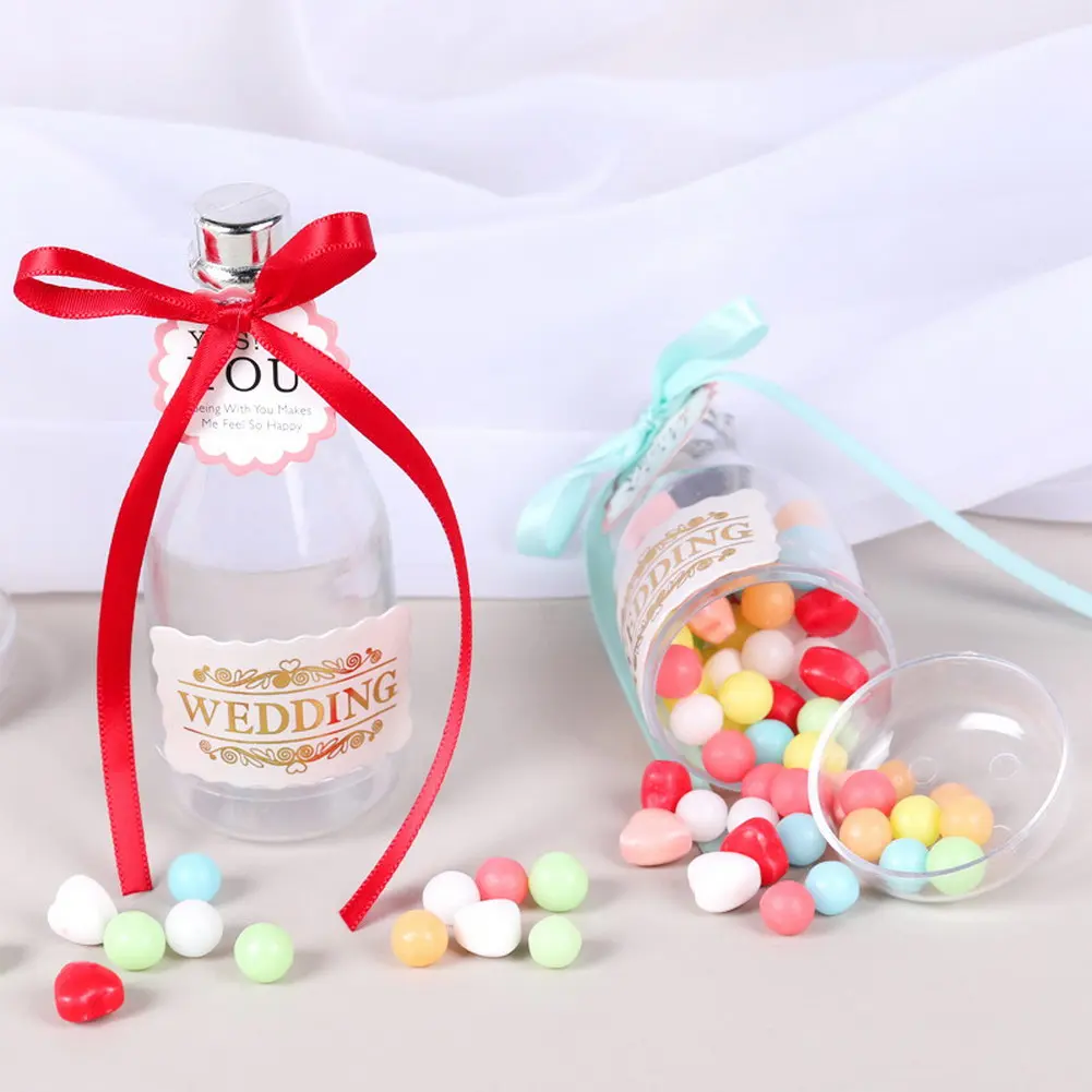 

Candy Box Plastic Drifting Bottle Personality Champagne Bottle Small Gift Box for Birthday Gift Banquet HFing