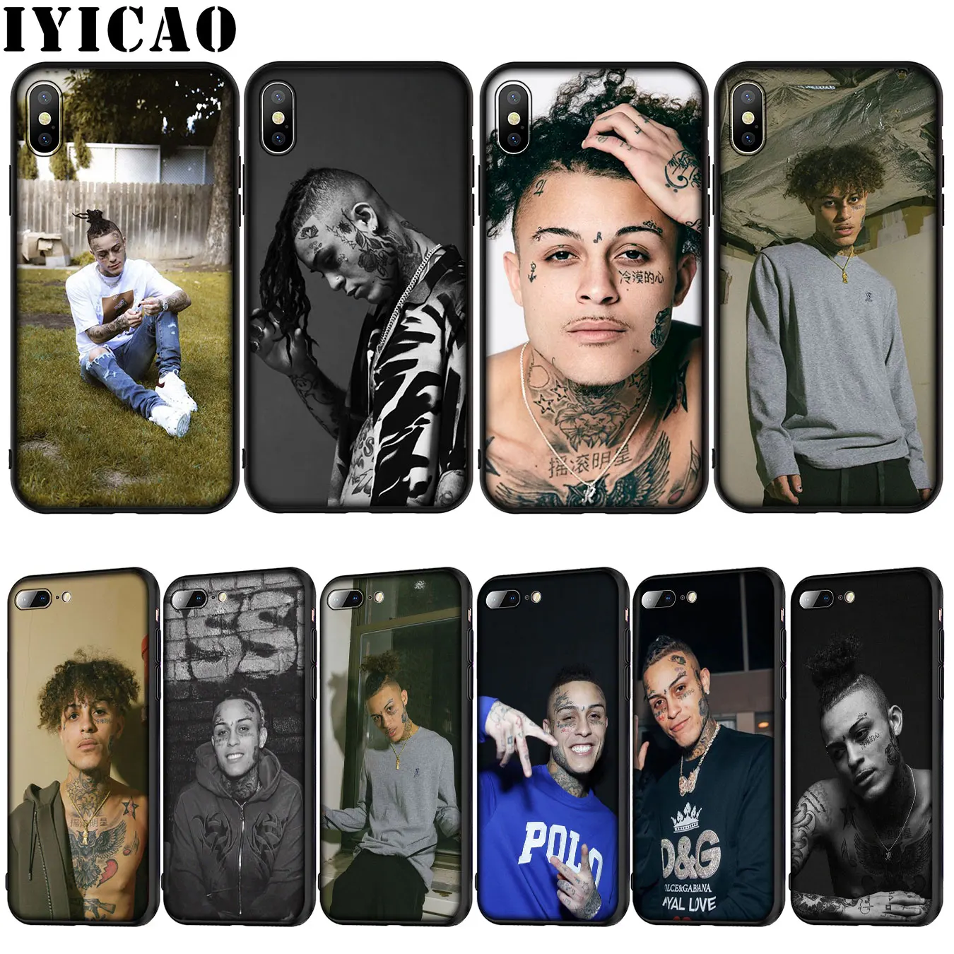 IYICAO lil небо Мягкий силиконовый чехол для iPhone 12 мини XR X XS 11 Pro Max 10 6 6S 7 8 plus 5S SE