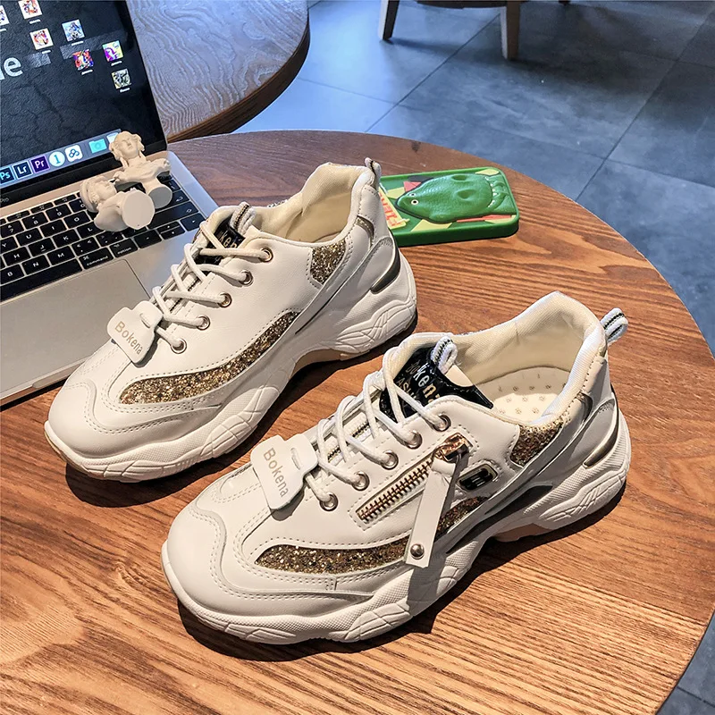 Женская обувь на плоской платформе в Корейском стиле Zapatos de mujer модные зимние