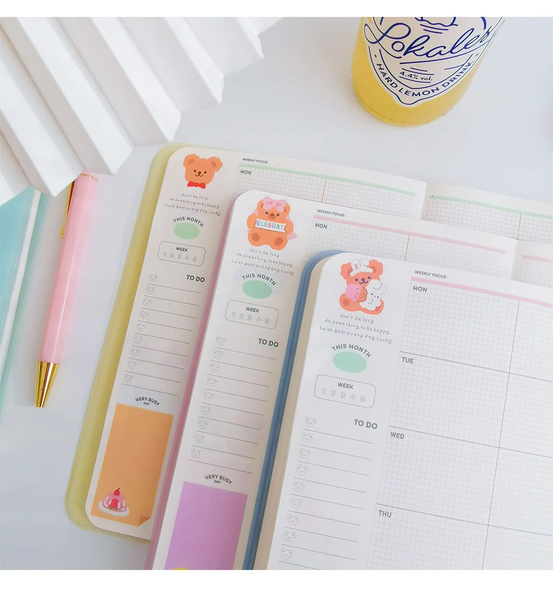 Pastel Bear Diary Organiser - 25 - Kawaii Mix