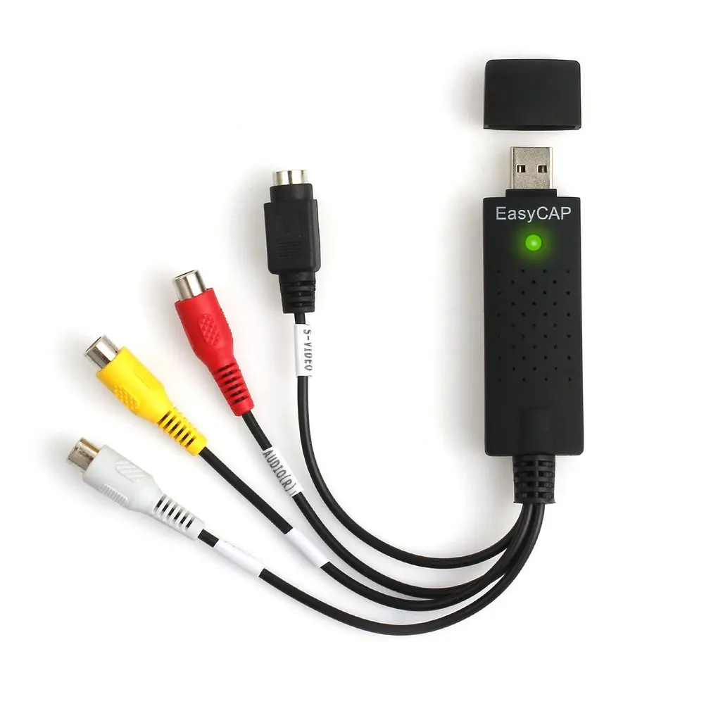 USB2.0 конвертер VHS в DVD Конвертация аналогового видео в цифровой формат аудио видео DVD VHS запись захвата карты качества ПК адаптер