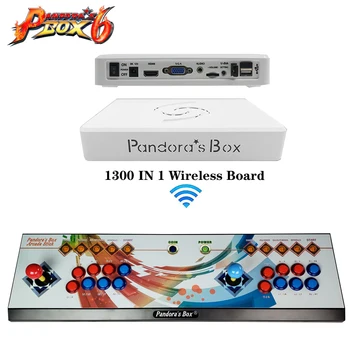 

Double arcade games console using a Pandora's box of 6, multi game 1300 in 1