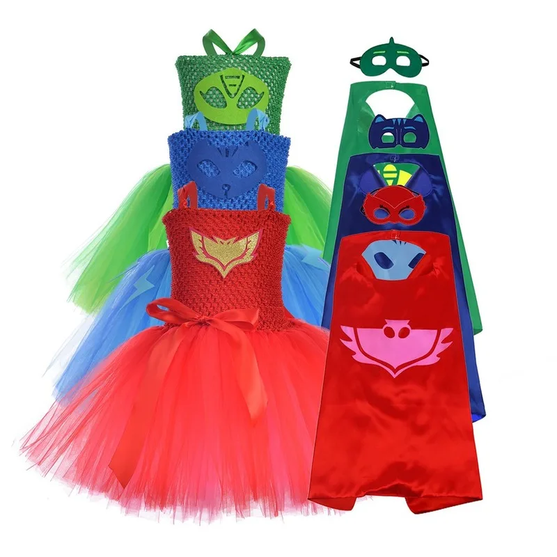 

PJ Masks Toys Children Christmas Halloween Cosplay Costume Pj Mask Catboy Gekko Owlette Birthday Party Clothes Kids Gifts
