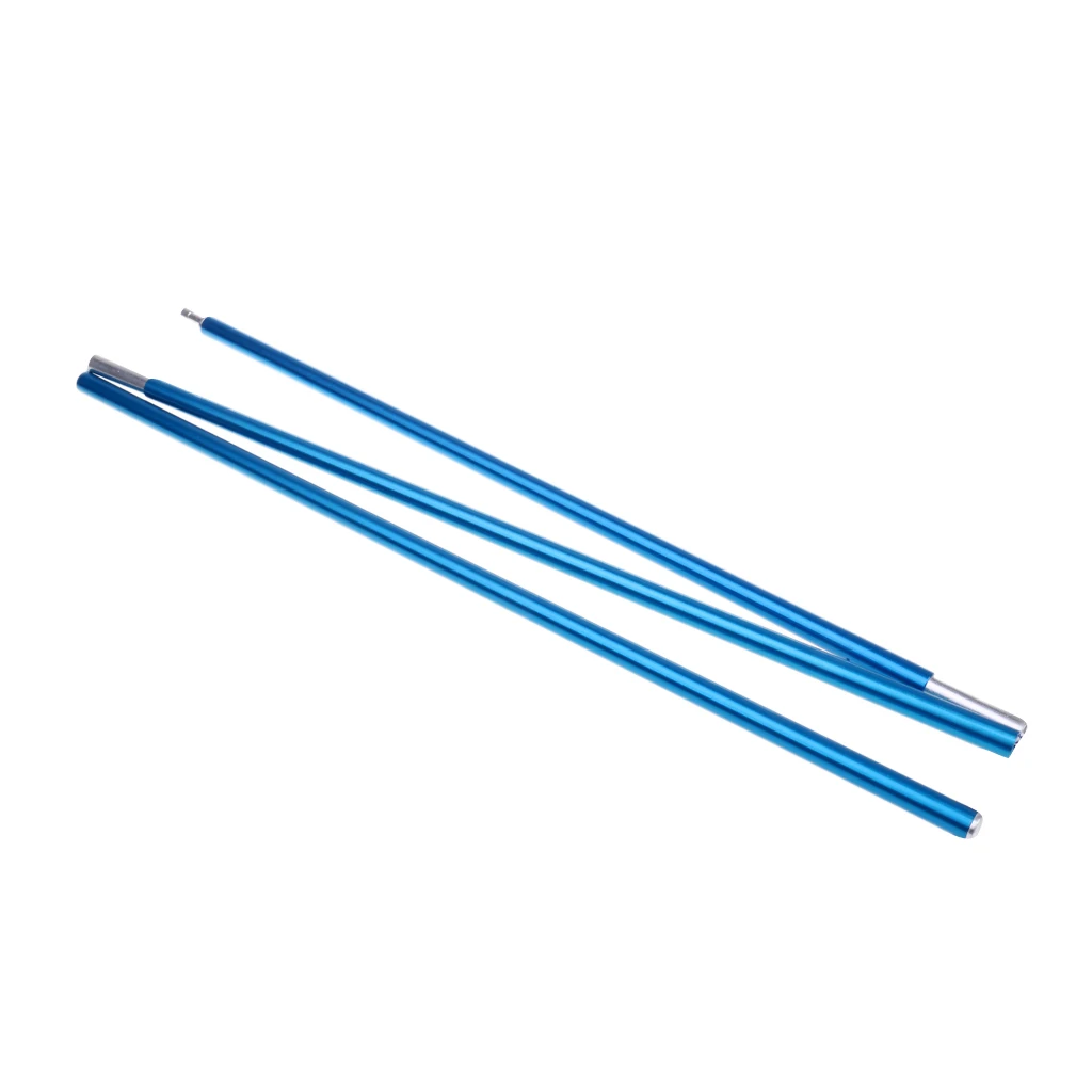 2xOutdoor Camping Hiking Travel Aluminium Alloy 11mm Tent Awning Poles 127cm | Спорт и развлечения