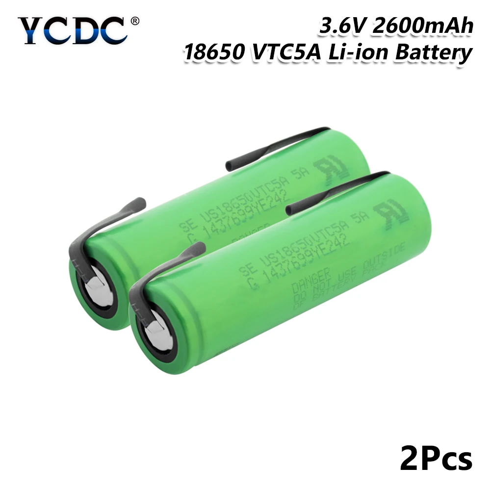 Аккумулятор высокой мощности 35 А US18650VTC5A 18650 2600 мАч литиевые перезаряжаемые