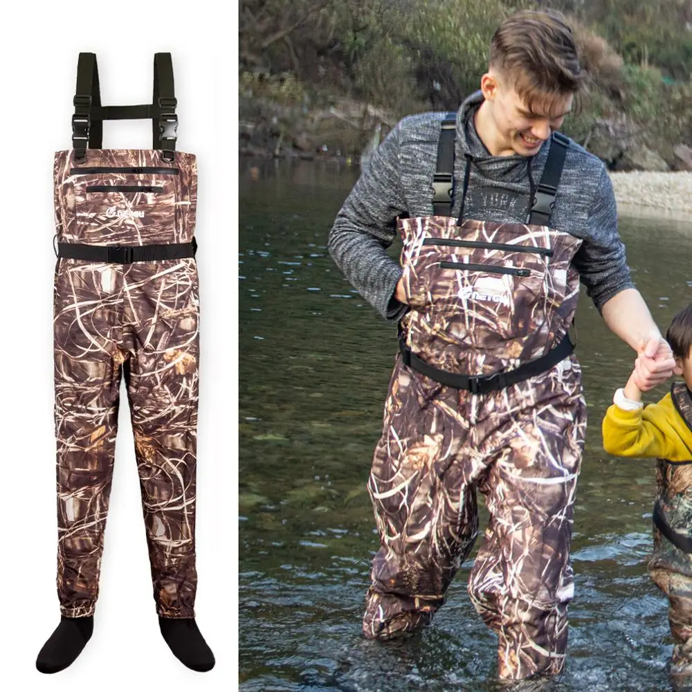 HANITE Открытый водонепроницаемый и дышащий ATV Waders attahed 4 мм неопреновые носки.