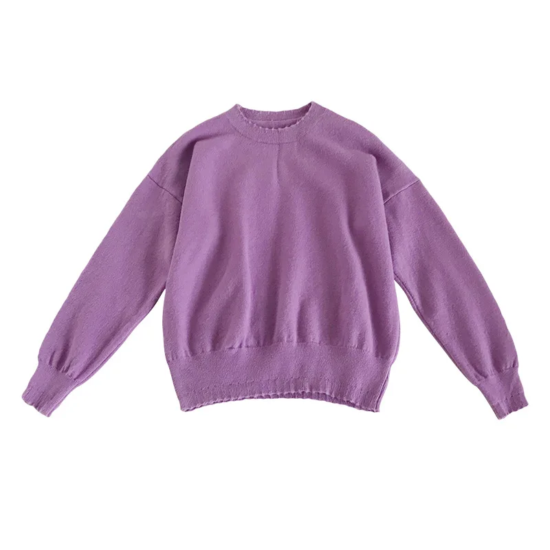 

2020 New Women's Autumn and Winter Simple Lazy round Neck Sweater