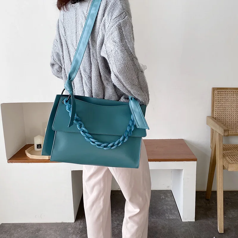 

Korean-style Versatile Commuter Bag Tote Bag Women's Large Capacity Bag Crossbody Bag 2019 New Style WOMEN'S Bag INS Destroyed
