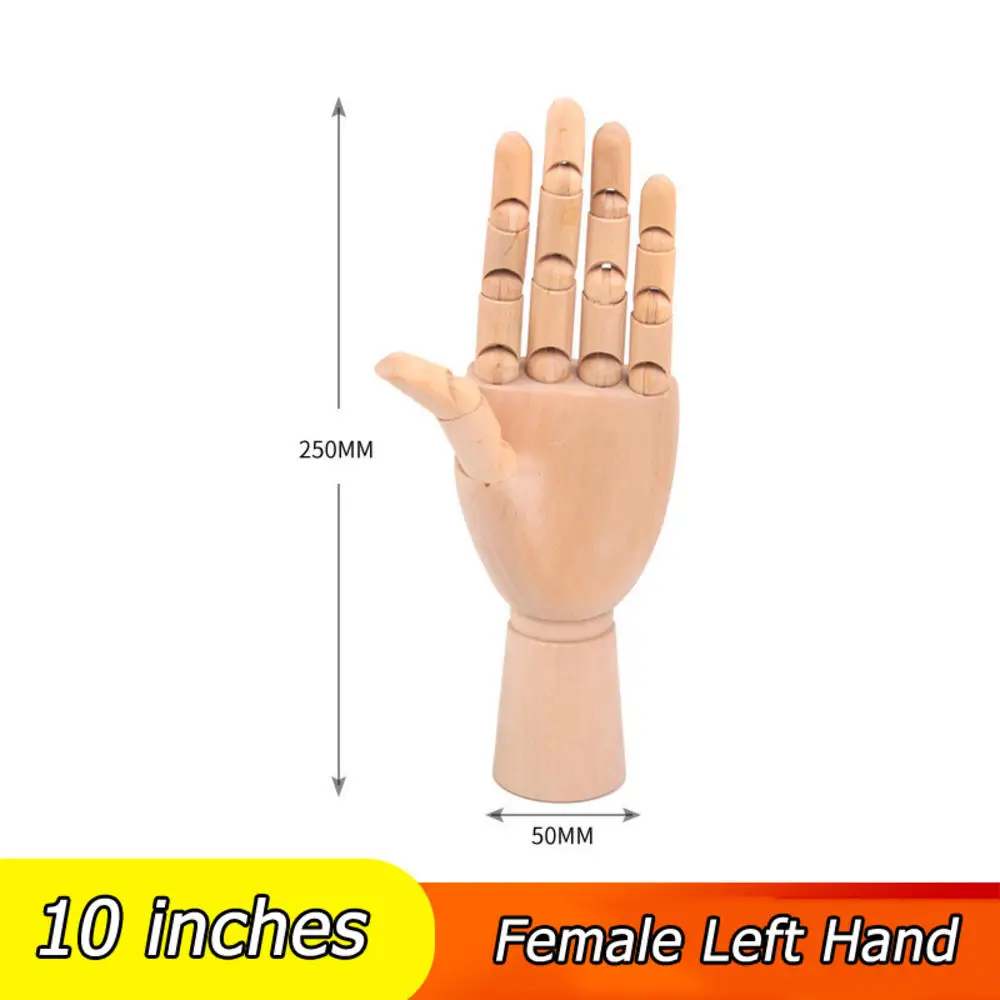 Wooden Human Body Model Artist Mannequin Hand Joint Model Movable Adjustable Limbs Mannequin Sketch Home Desktop Accessories 