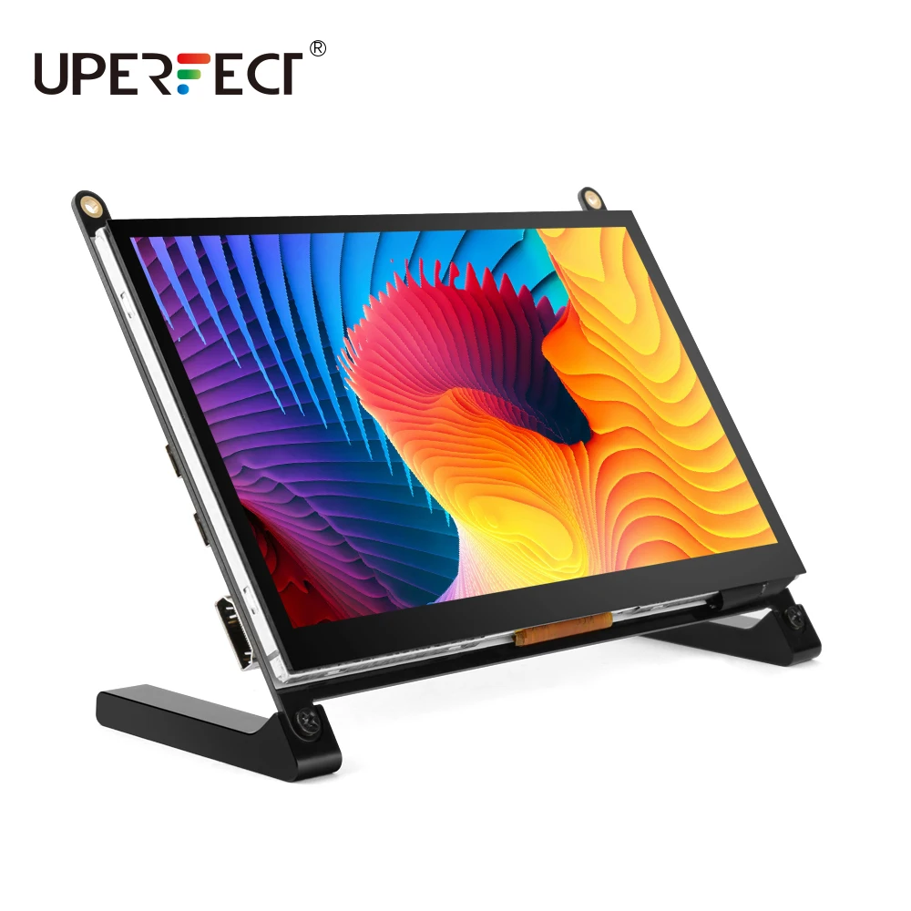 US $76.05 UPERFECT 7 inch HDMI LCD Monitor 1024600 IPS Capacitive Touch Screen Supports Raspberry Pi Jetson Nano Win10 Switch Xbox PS4