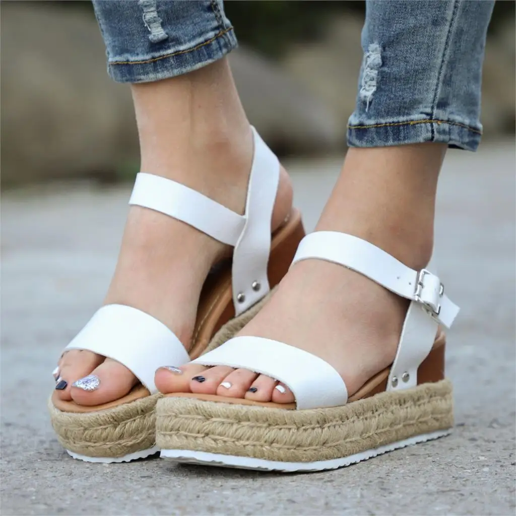 

Woman Summer Sandals Fashion Wedges Shoes For Ladi High Heels Sandals Flip Flop Chaussures Femme Platform Sandals