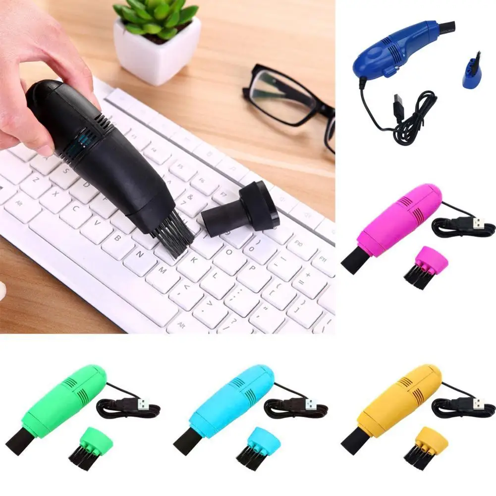 1PC USB Keyboard Vacuum Cleaner Groove Gap Mini Cleaner Computer Keyboard Remove Dust Cleaning Brush For Laptop PC Accessories