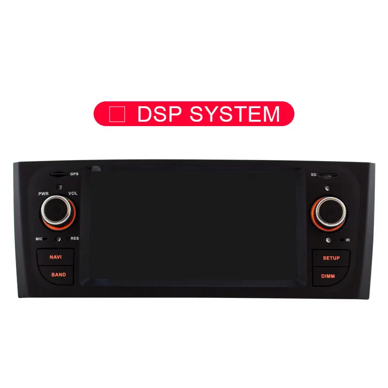 NO DSP JDASTON Android 9,0 Автомагнитола для Fiat PUNTO 2005-2009 fiat Linea 2007-2011 Восьмиядерный 4G+ 64G Автомобильный мультимедийный плеер gps стерео - Цвет: NO DSP