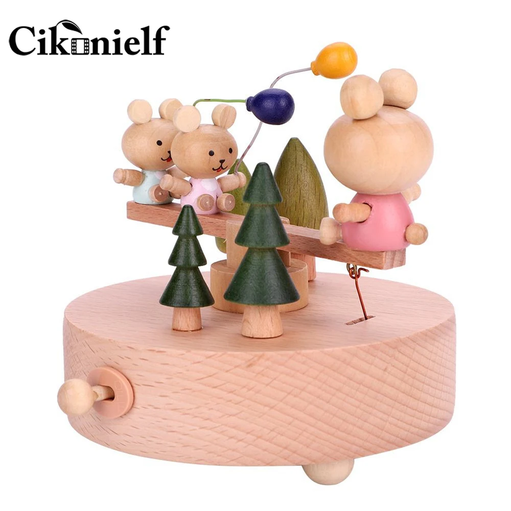 Винтажная Деревянная Музыкальная Коробка деревянные поделки изысканный подарок